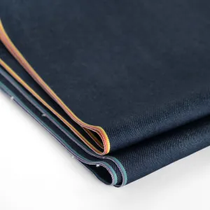 11.25oz Comfort Stretch Recycled Cotton Selvedge Denim - Rainbow *Imperfect*