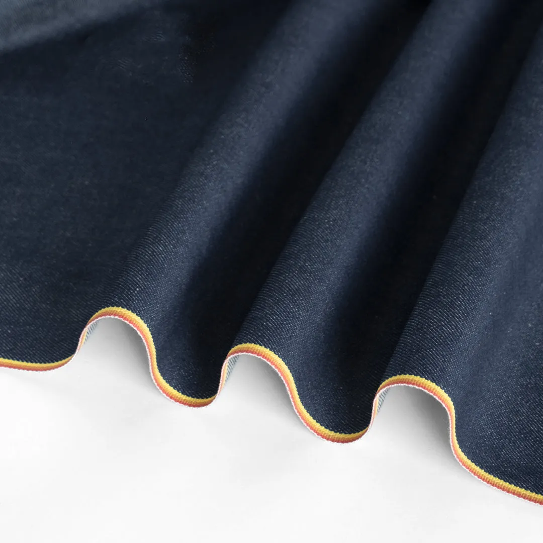 11.25oz Comfort Stretch Recycled Cotton Selvedge Denim - Rainbow *Imperfect*