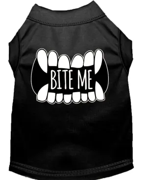 Bite Me Screen Print Dog Shirt Black Xxxl (20)