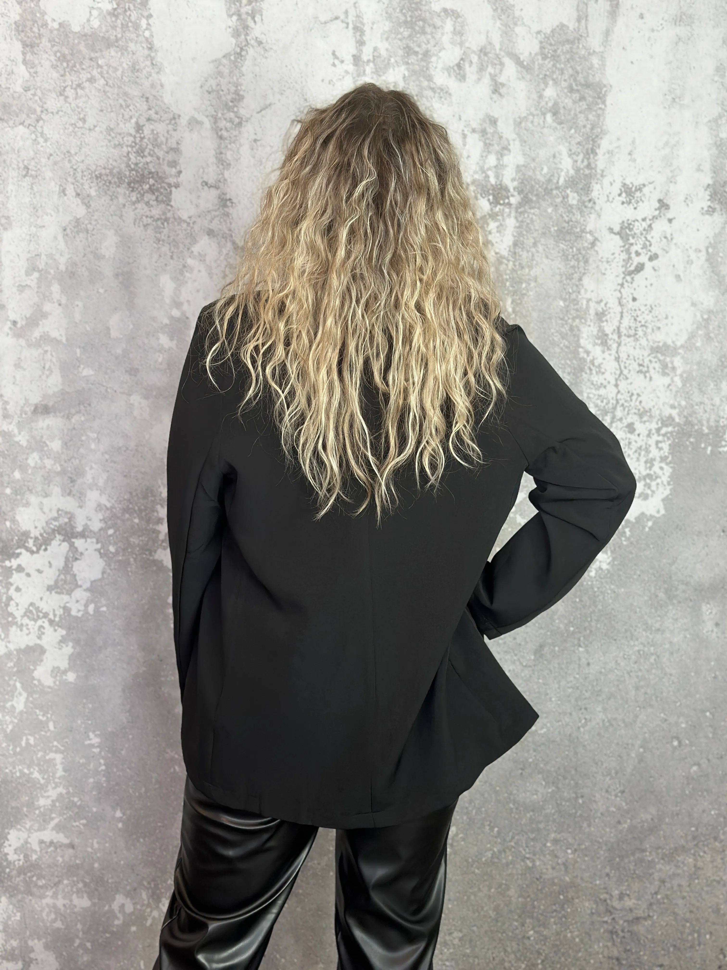 Black Boyfriend Blazer (Small - 3X)