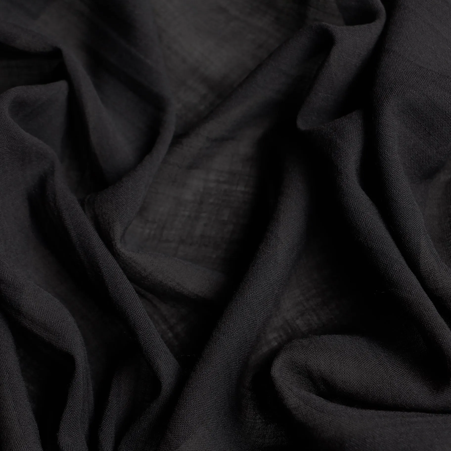 Black Ro Wool Georgette