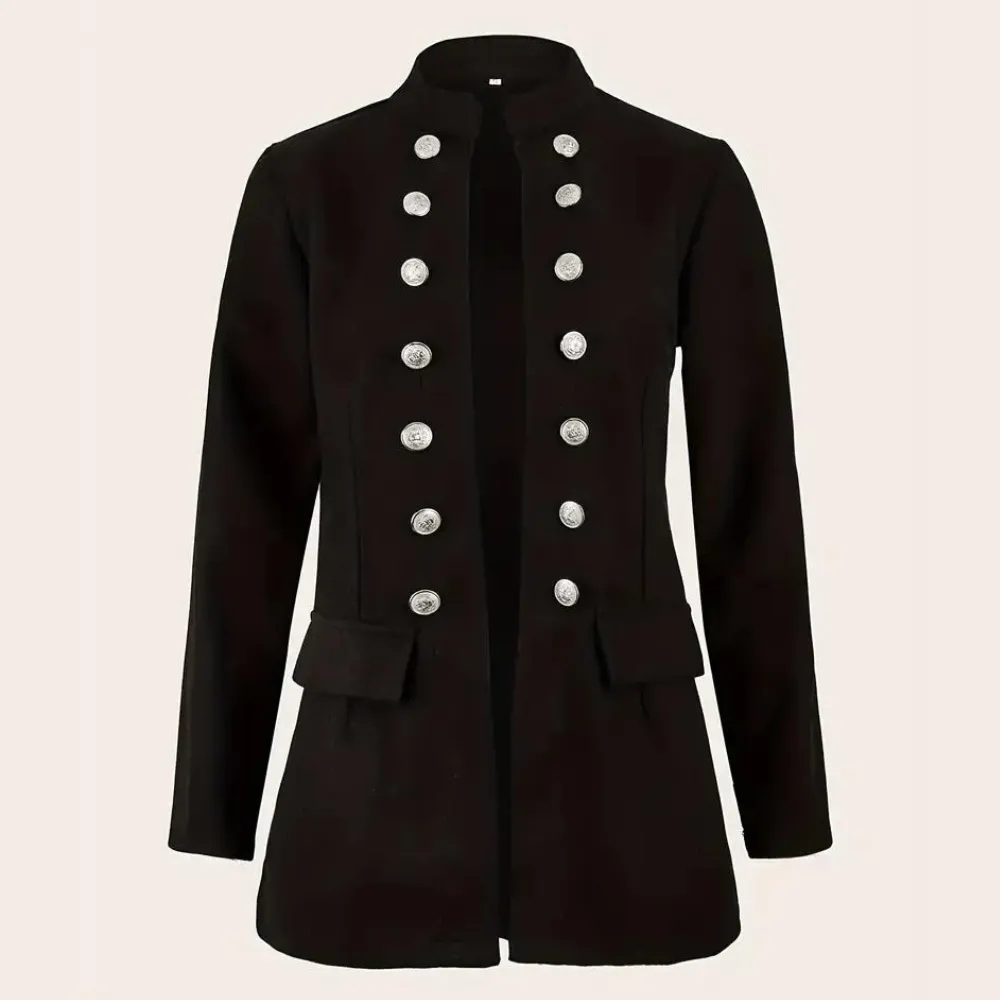 Blazer élégant pour femmes avec boutons pratiques sur le devant - ARJA Casual Elegance
