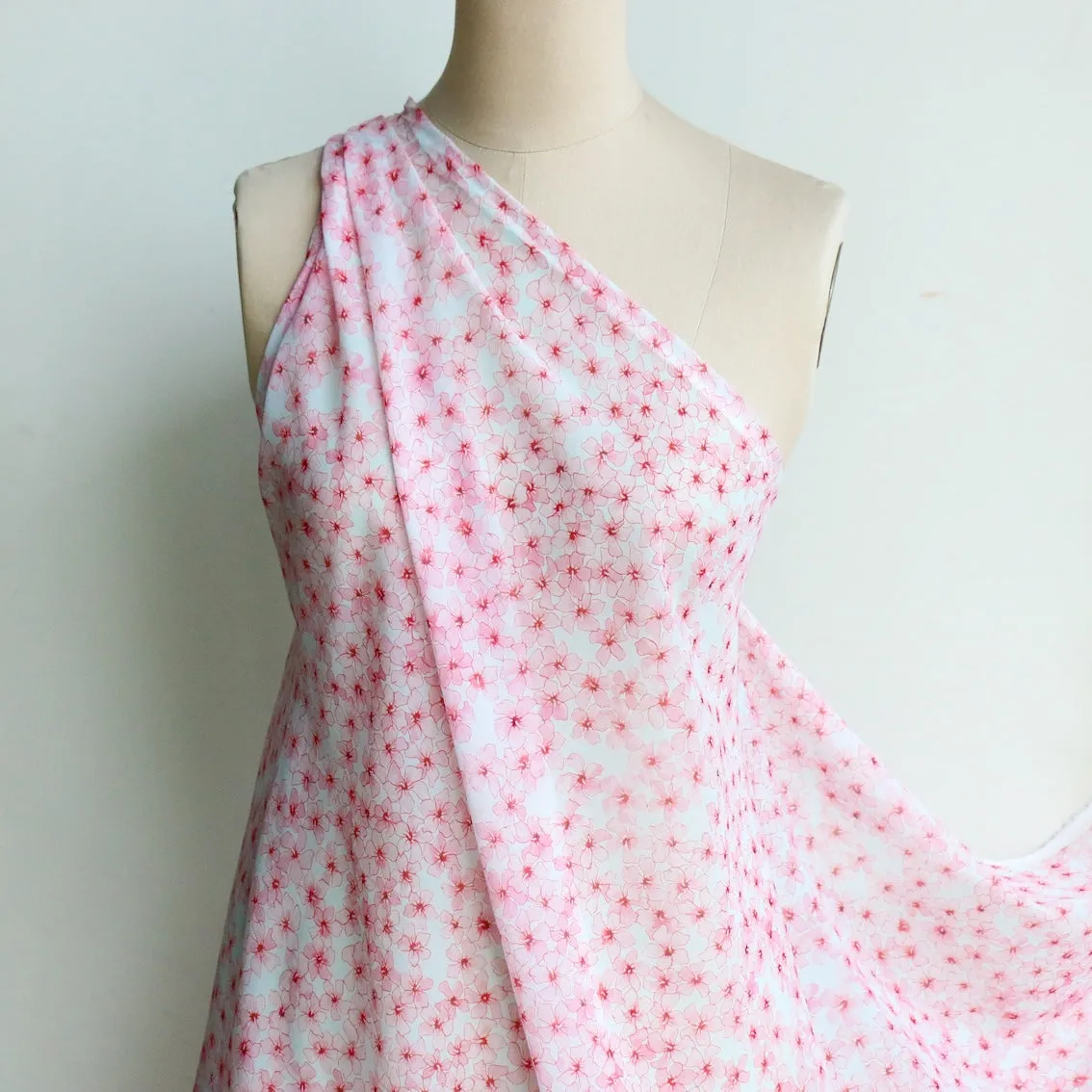 Brighton Pink Silk Georgette
