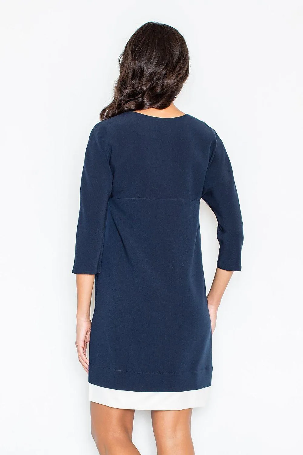 Chic Everyday Dress with Timeless Elegance - Figl Model 44239