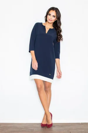 Chic Everyday Dress with Timeless Elegance - Figl Model 44239