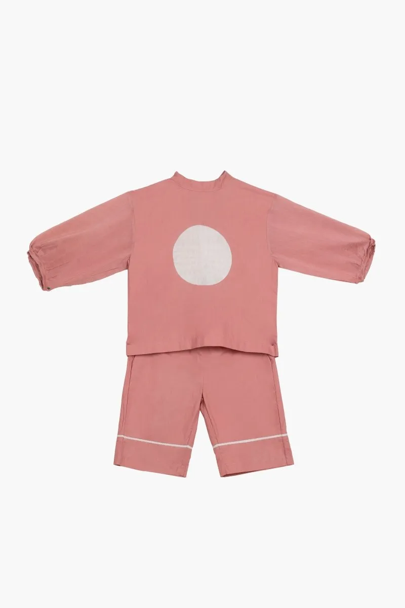 Circle Top Co-ord- Dusty Rose