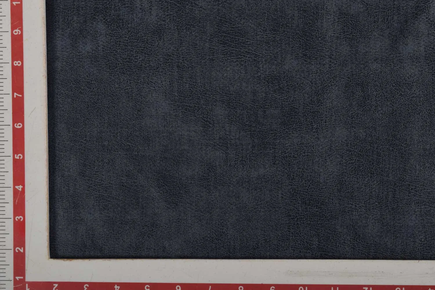 Dark Grey Solid Leather Look Fabric