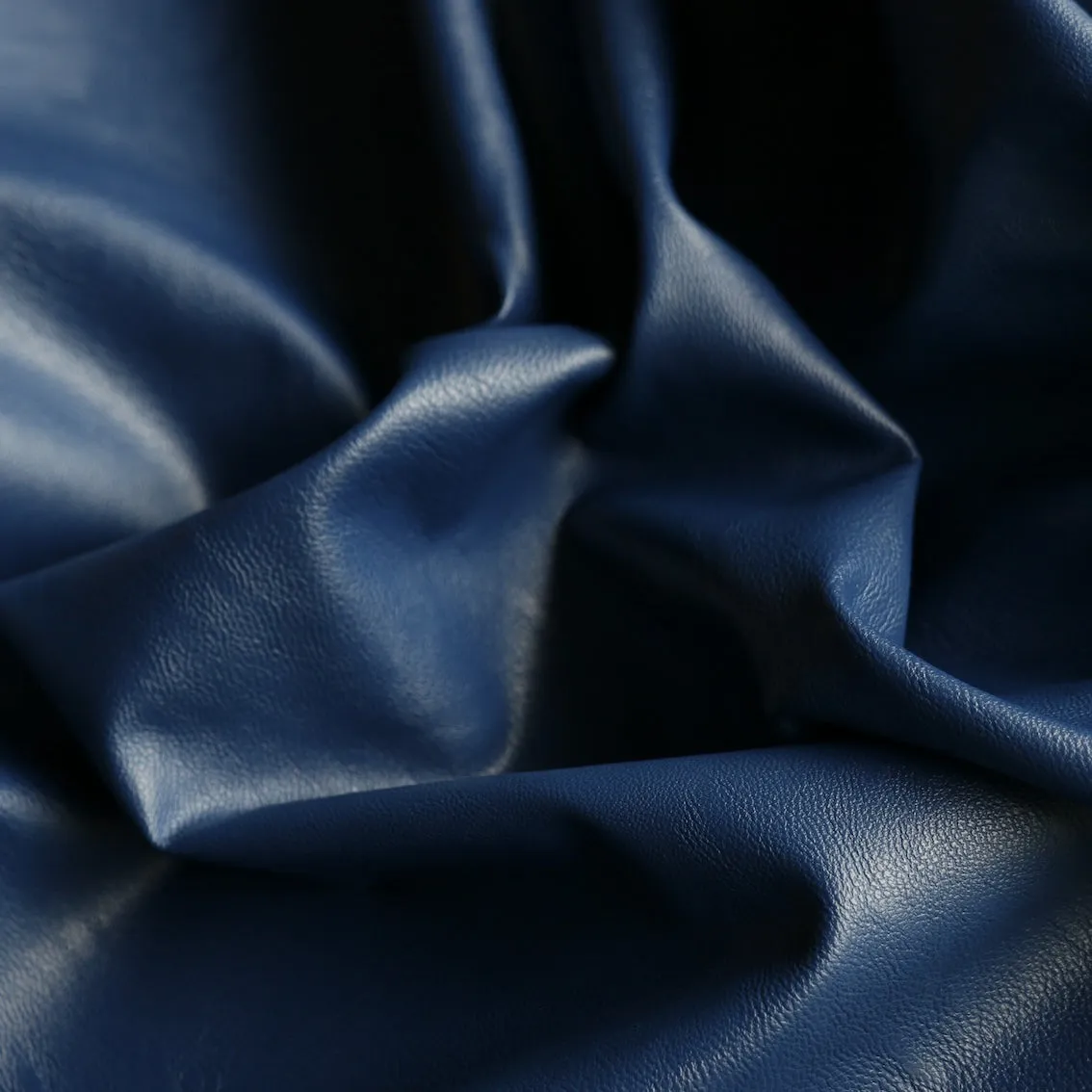 Donatella Blue Faux Leather