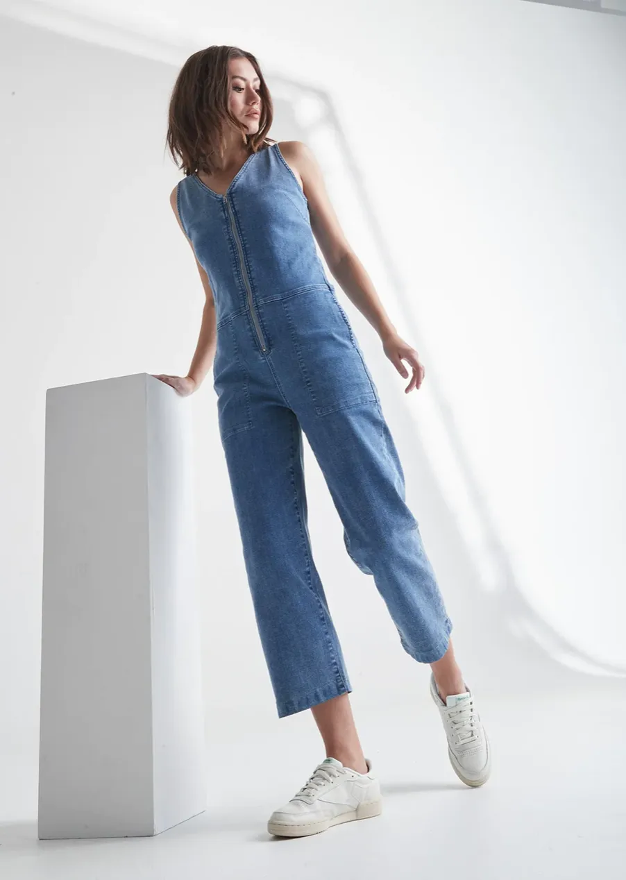 Duer Women's Performance Denim Jumpsuit