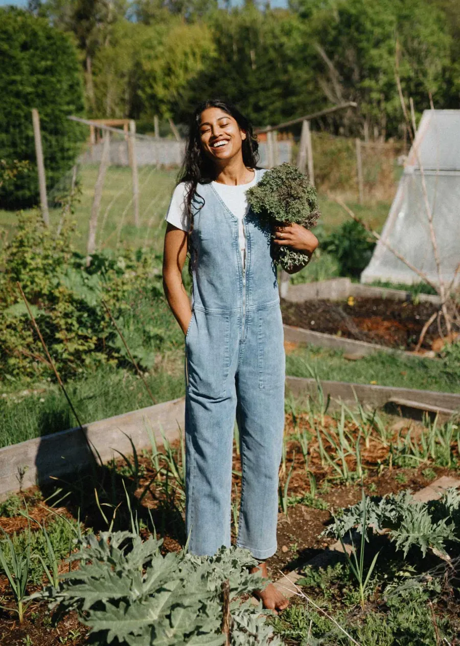 Duer Women's Performance Denim Jumpsuit