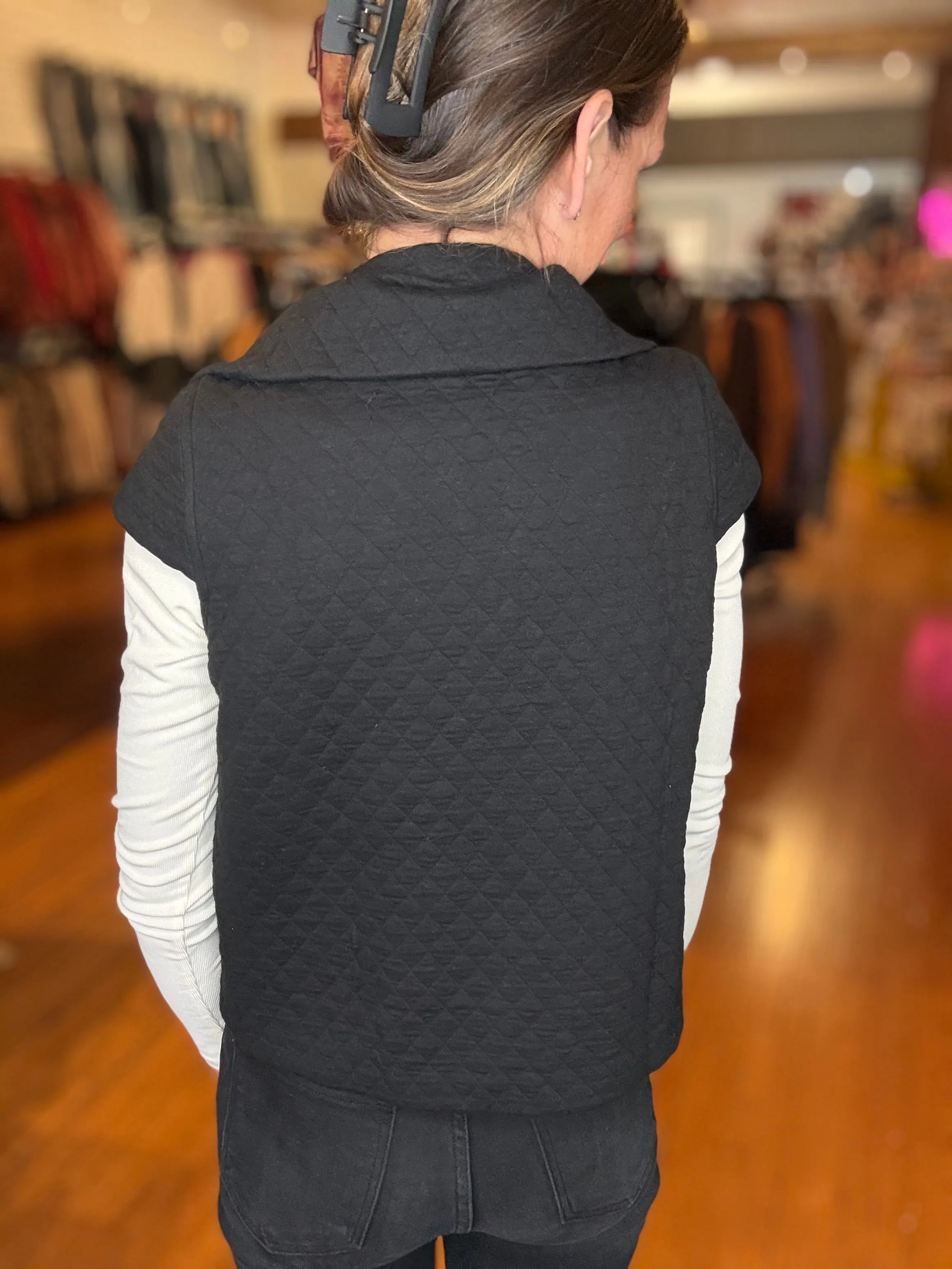 Elsie- Quilted Vest Top