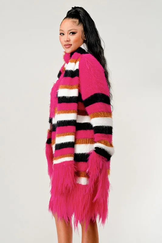 EMFuzzy Striped Sweater