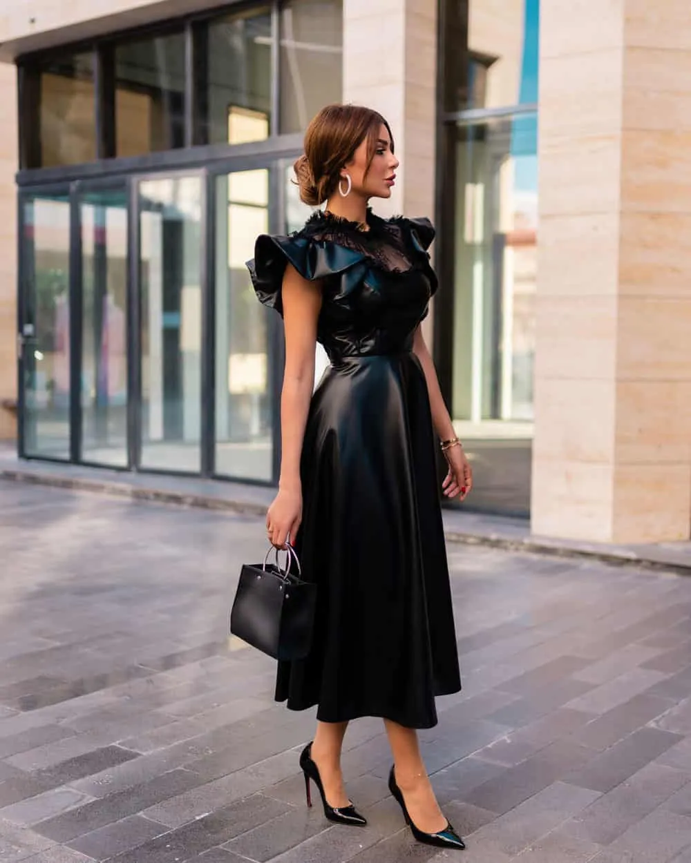 Eva Leather Dress