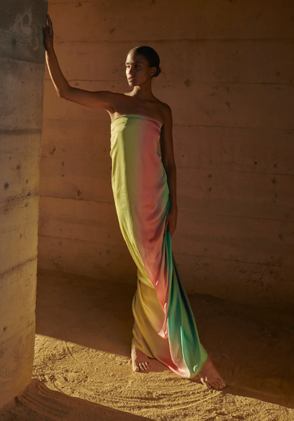GIANNI DRESS LEAVES