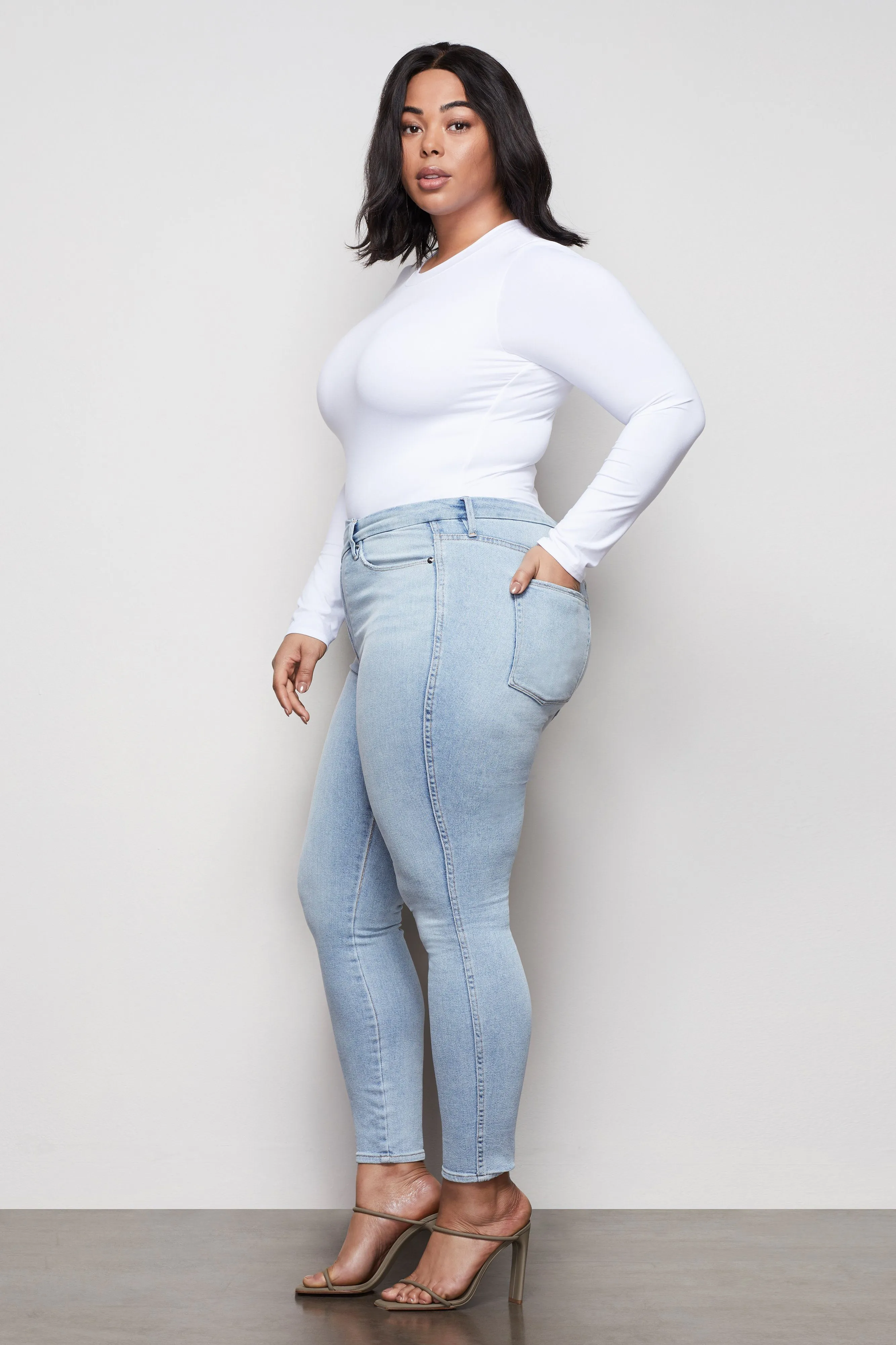GOOD CURVE SKINNY CROSSOVER | BLUE410