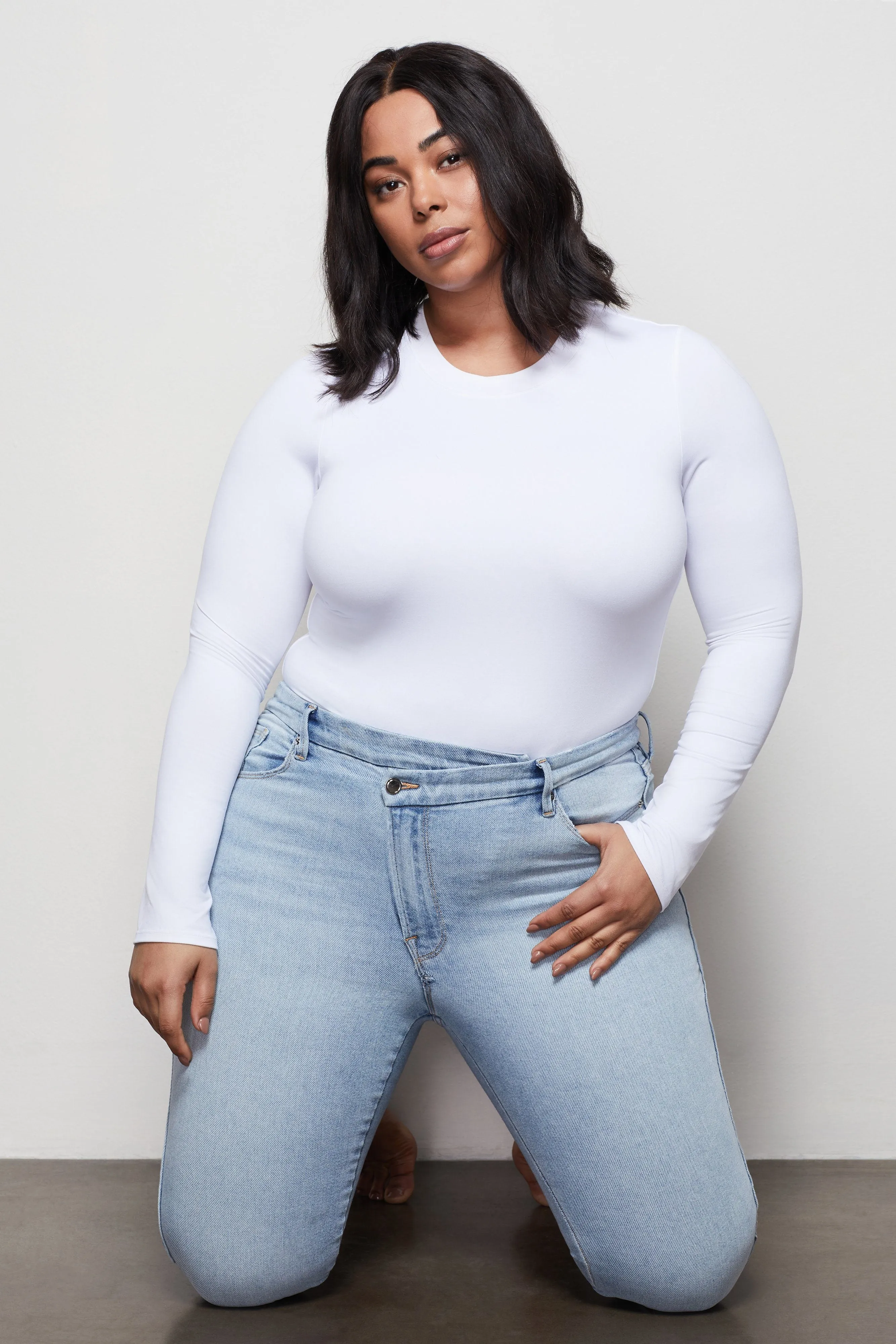 GOOD CURVE SKINNY CROSSOVER | BLUE410