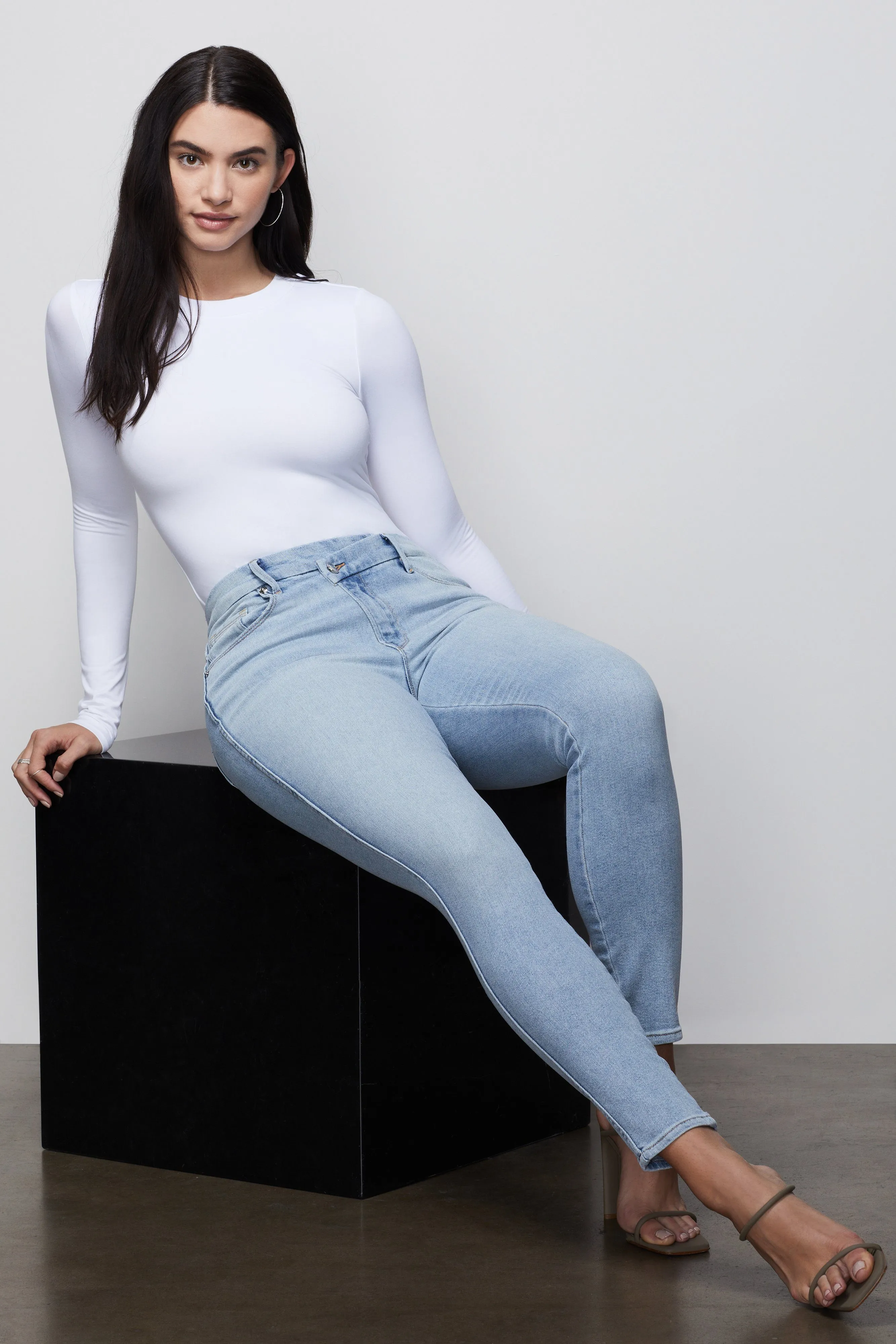 GOOD CURVE SKINNY CROSSOVER | BLUE410