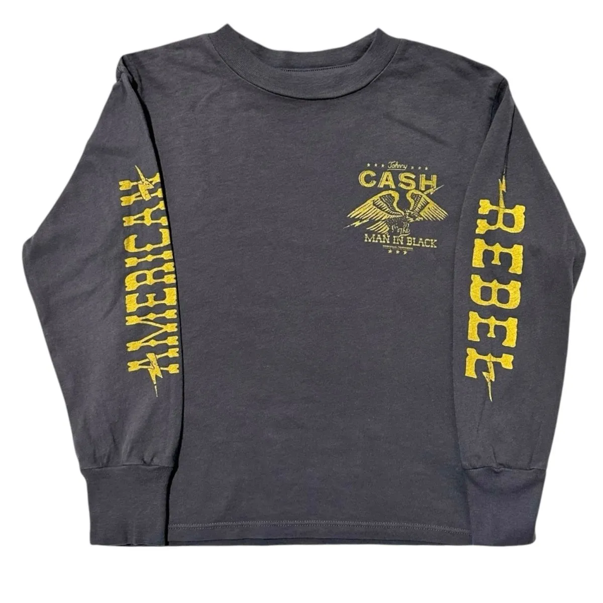 JOHNNY CASH AMERICAN REBEL LONG SLEEVE TSHIRT