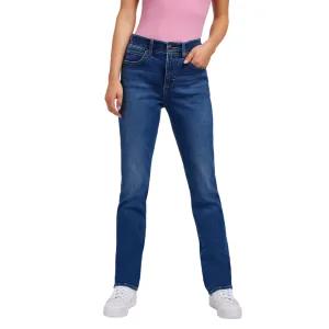 Lee pantalone jeans da donna a gamba dritta Ultra Lux Comfort in cobalto 112350786 blu medio