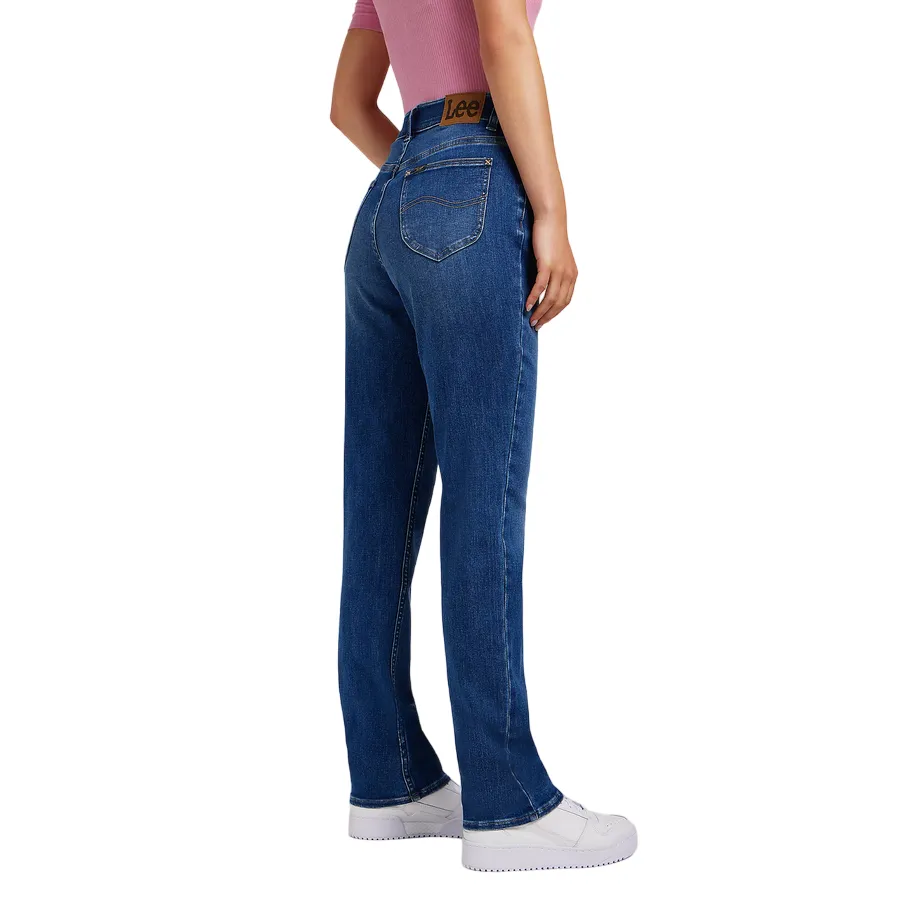 Lee pantalone jeans da donna a gamba dritta Ultra Lux Comfort in cobalto 112350786 blu medio