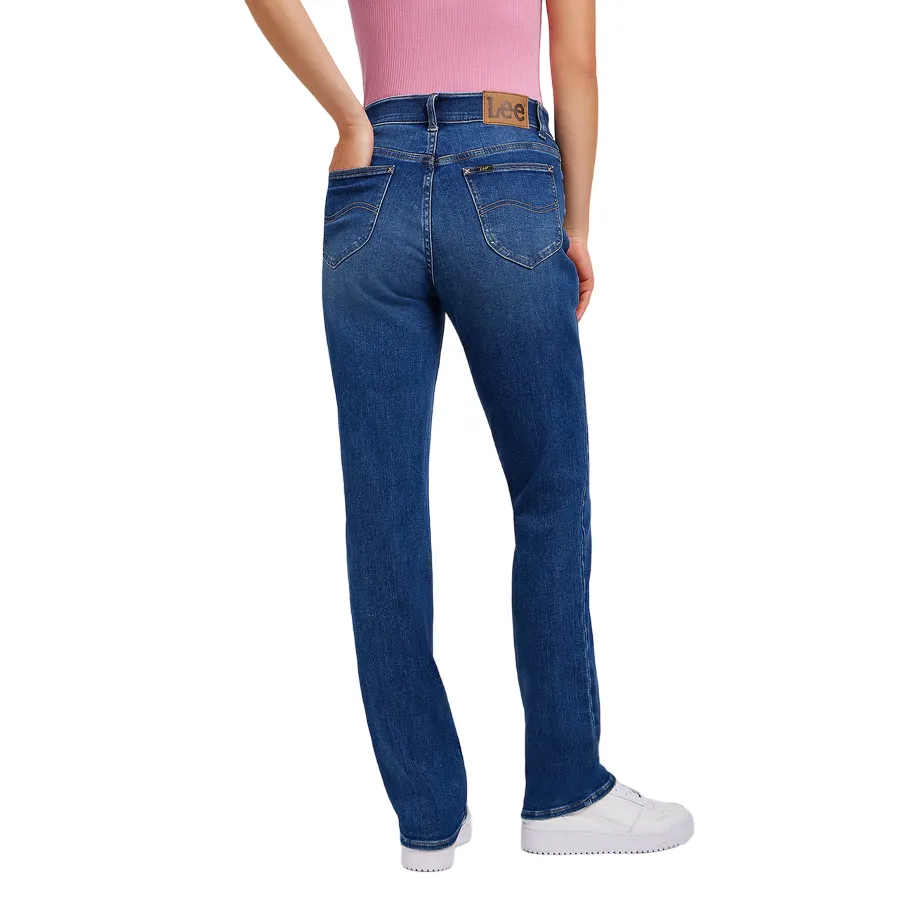 Lee pantalone jeans da donna a gamba dritta Ultra Lux Comfort in cobalto 112350786 blu medio