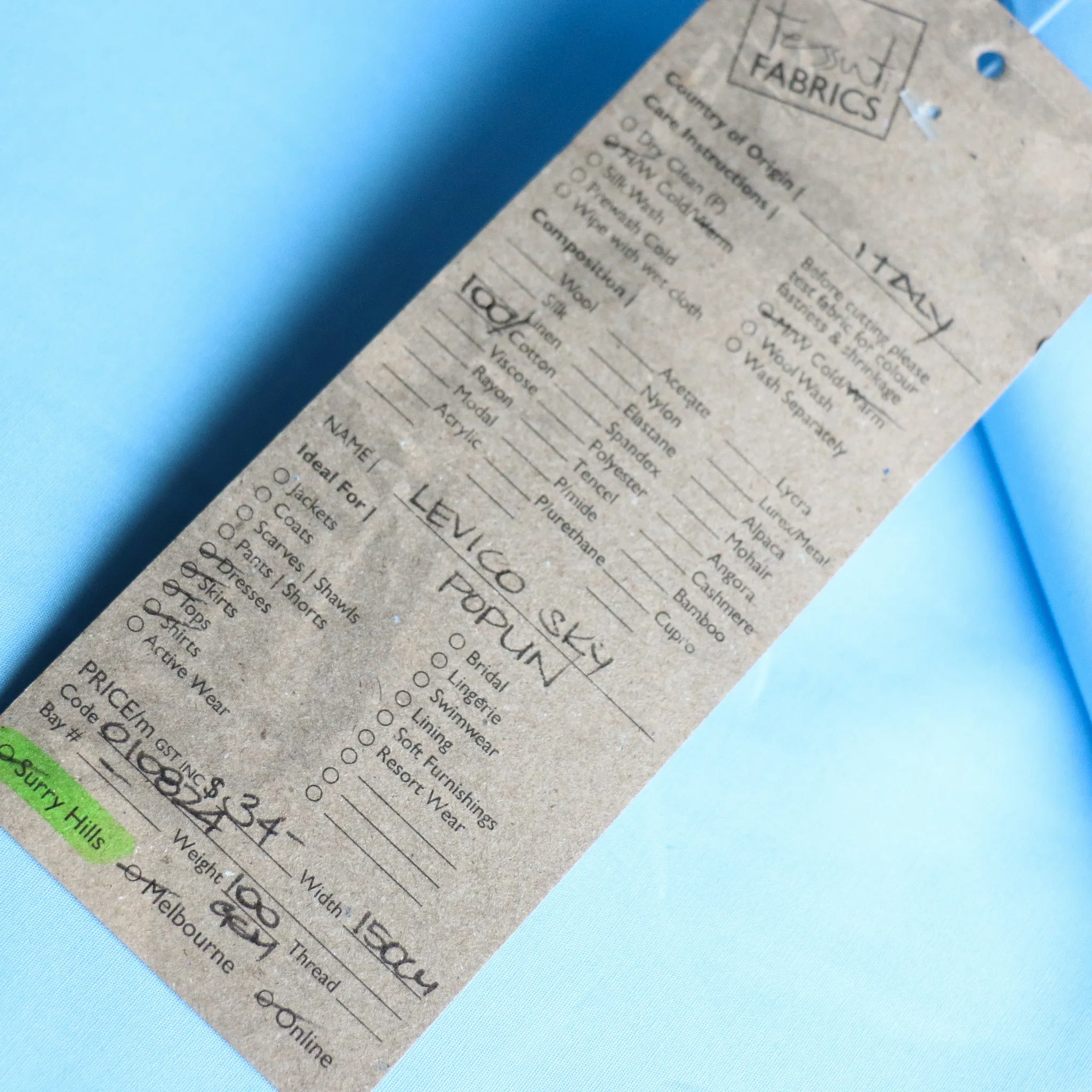 Levico Sky Poplin