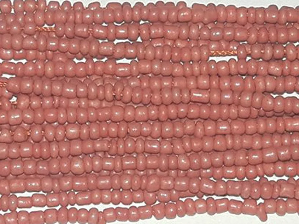 Light Brown Rondelle Glass Beads