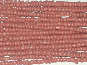 Light Brown Rondelle Glass Beads