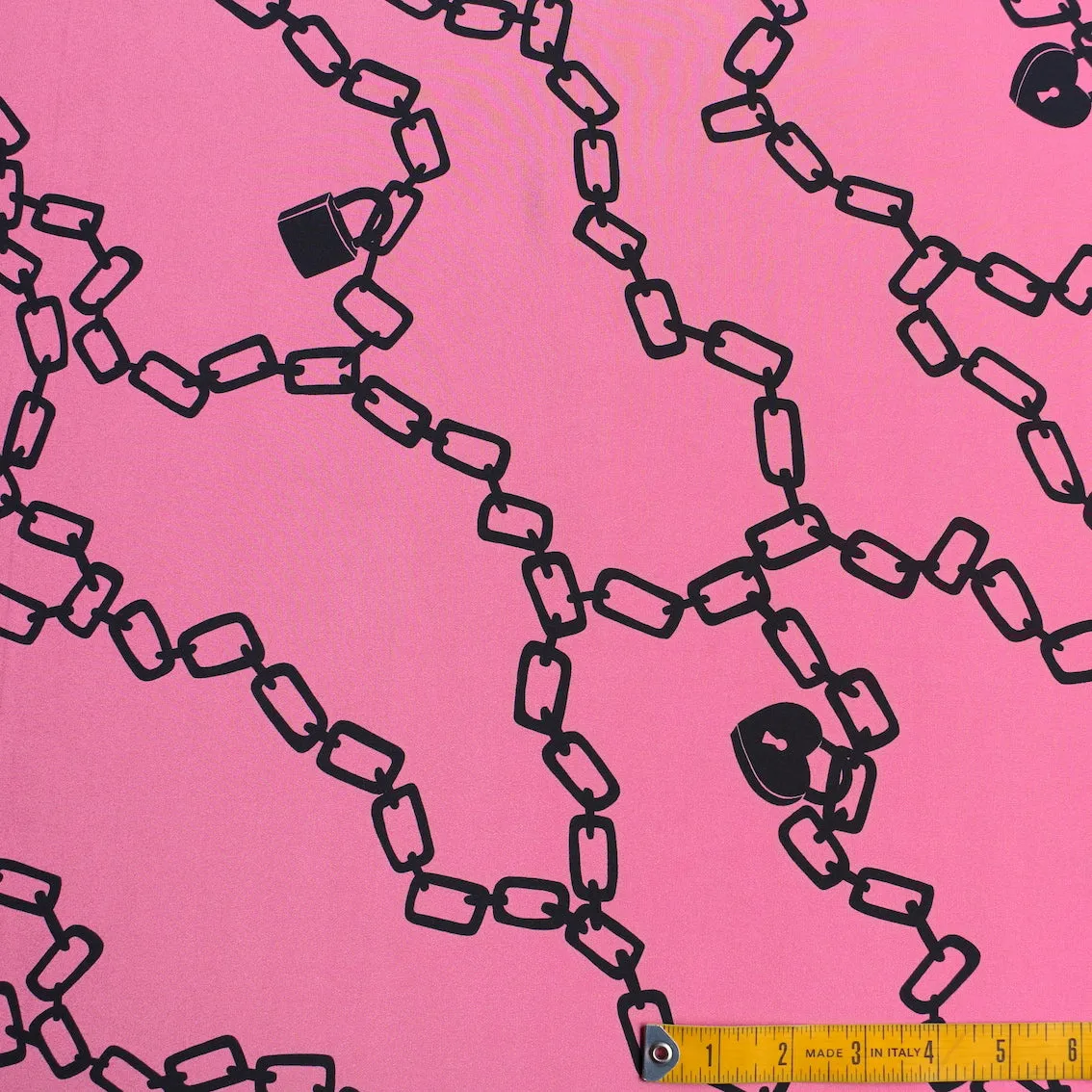 Love Locks Rosa - Silk Crepe De Chine