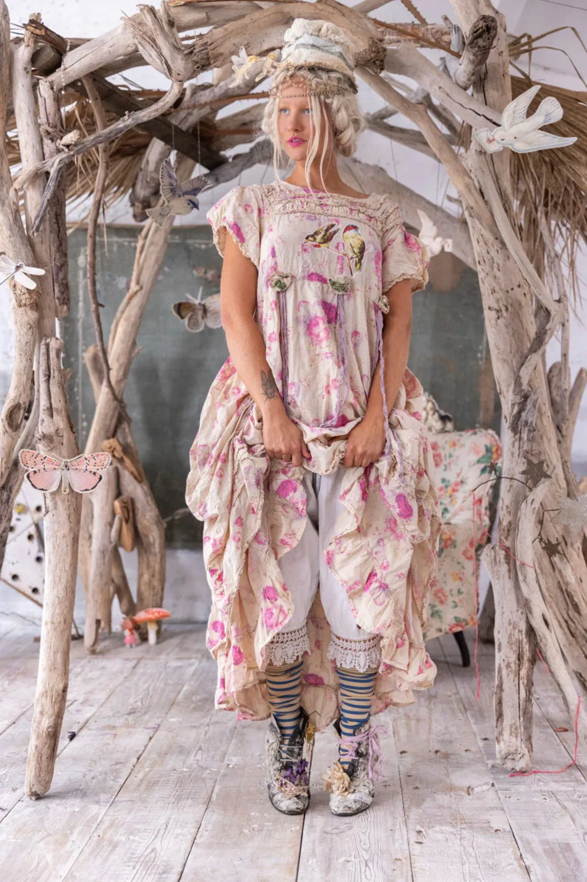 Magnolia Pearl Jovenelle Gather Dress 861 Orchid Bloom