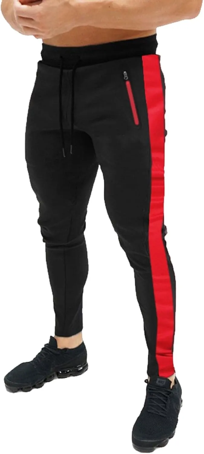 Men's Joggers Sweatpants Casual Open Bottom Straight Leg Pants Slim Fit for Running Urban Streetwear Hip Hop