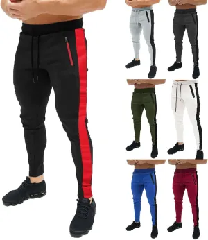 Men's Joggers Sweatpants Casual Open Bottom Straight Leg Pants Slim Fit for Running Urban Streetwear Hip Hop