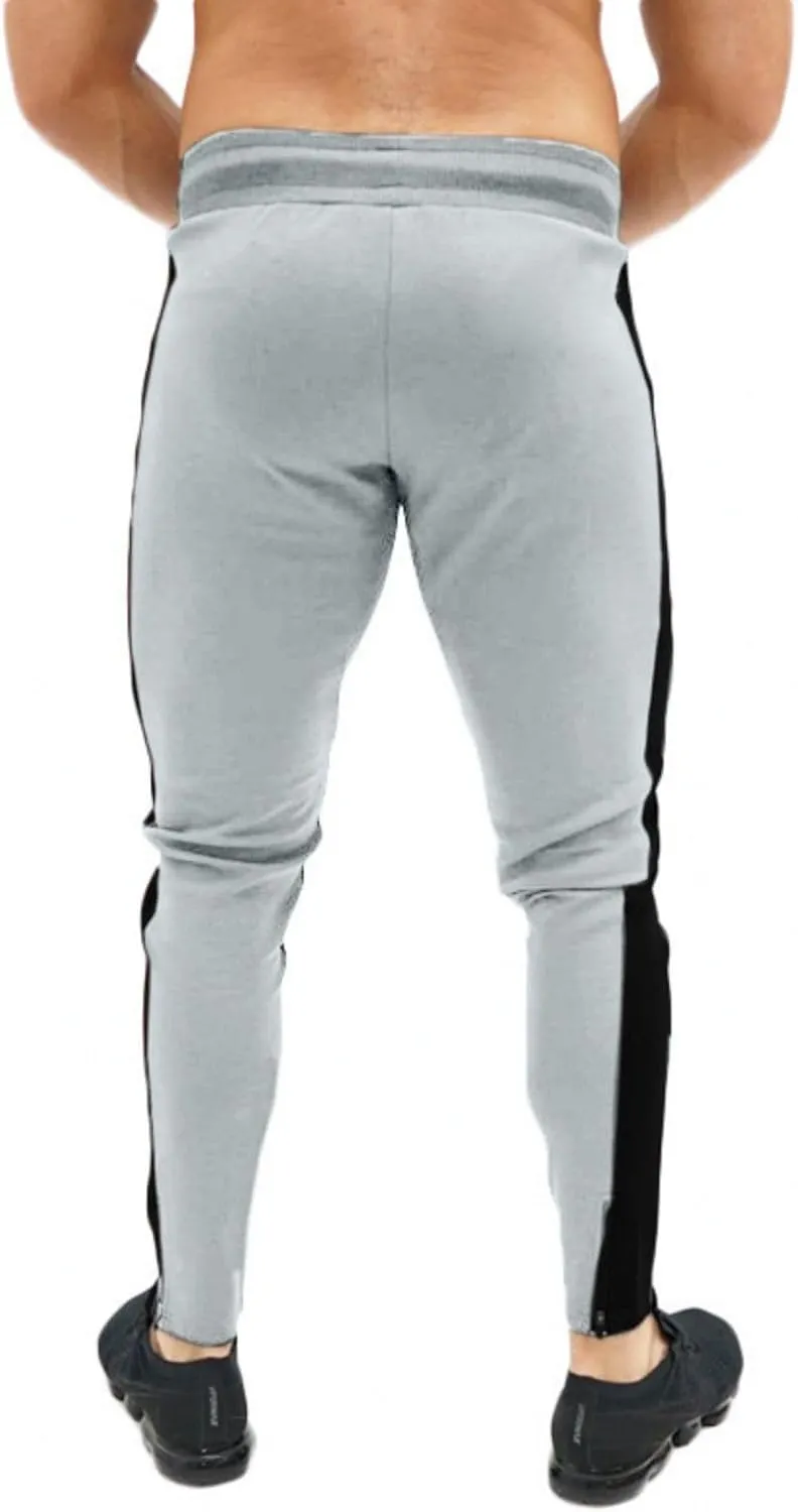 Men's Joggers Sweatpants Casual Open Bottom Straight Leg Pants Slim Fit for Running Urban Streetwear Hip Hop