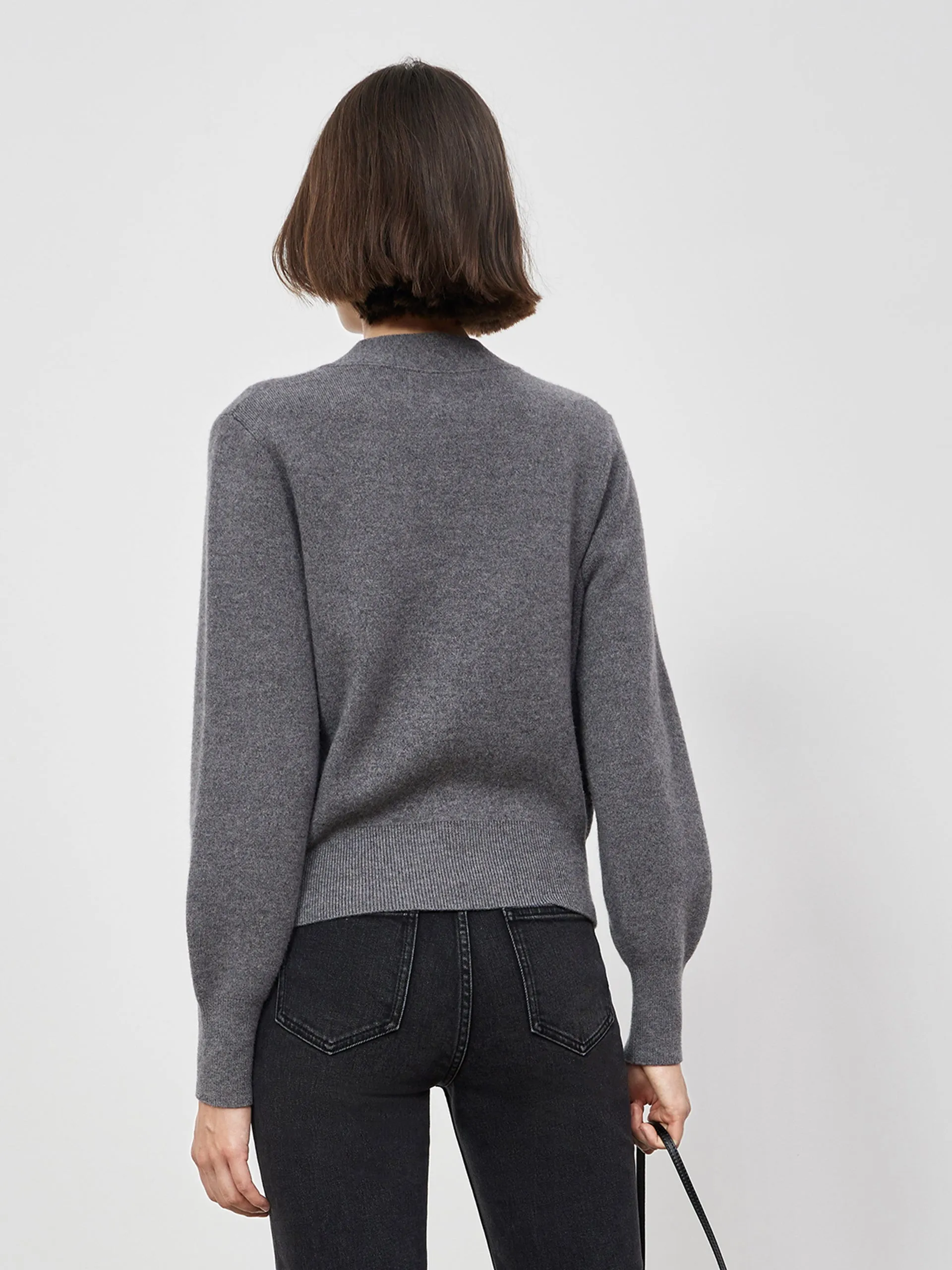Merino Wool MC Print Cardigan