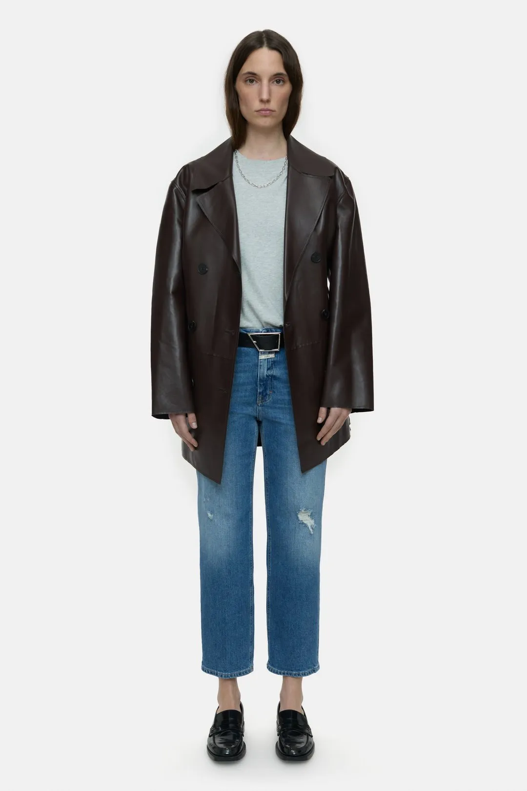 Milo Comfort Stretch Distress Jean - Mid Blue