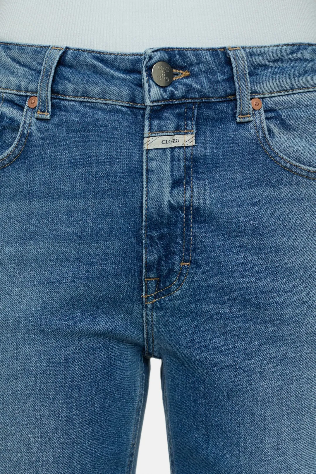 Milo Comfort Stretch Distress Jean - Mid Blue