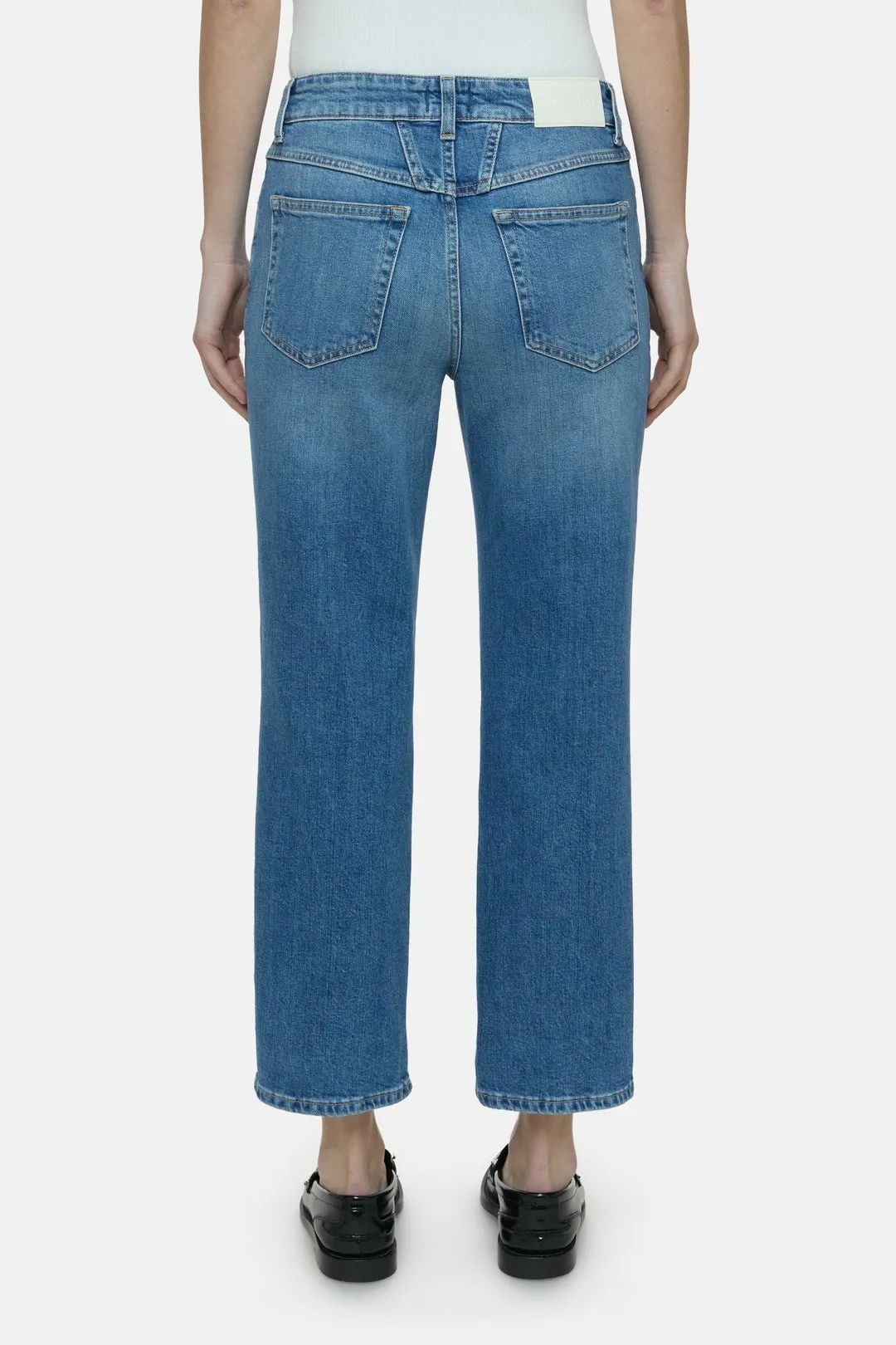 Milo Comfort Stretch Distress Jean - Mid Blue