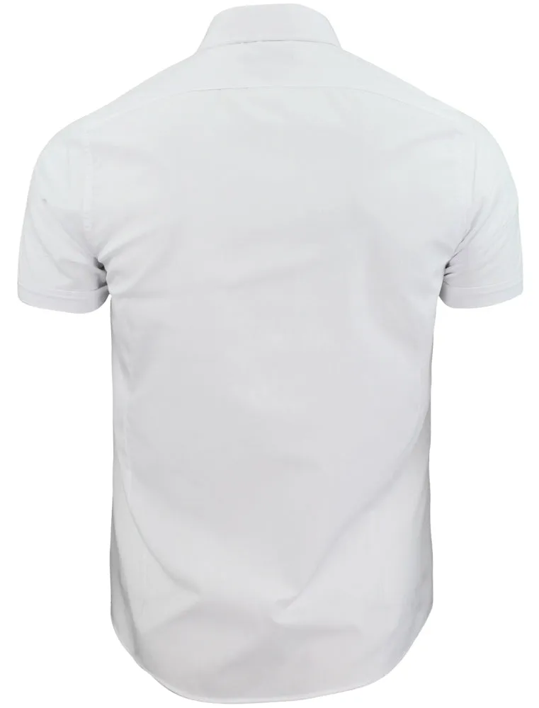 Mombassa Short Sleeve Button Down Shirt in White