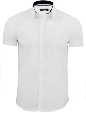 Mombassa Short Sleeve Button Down Shirt in White