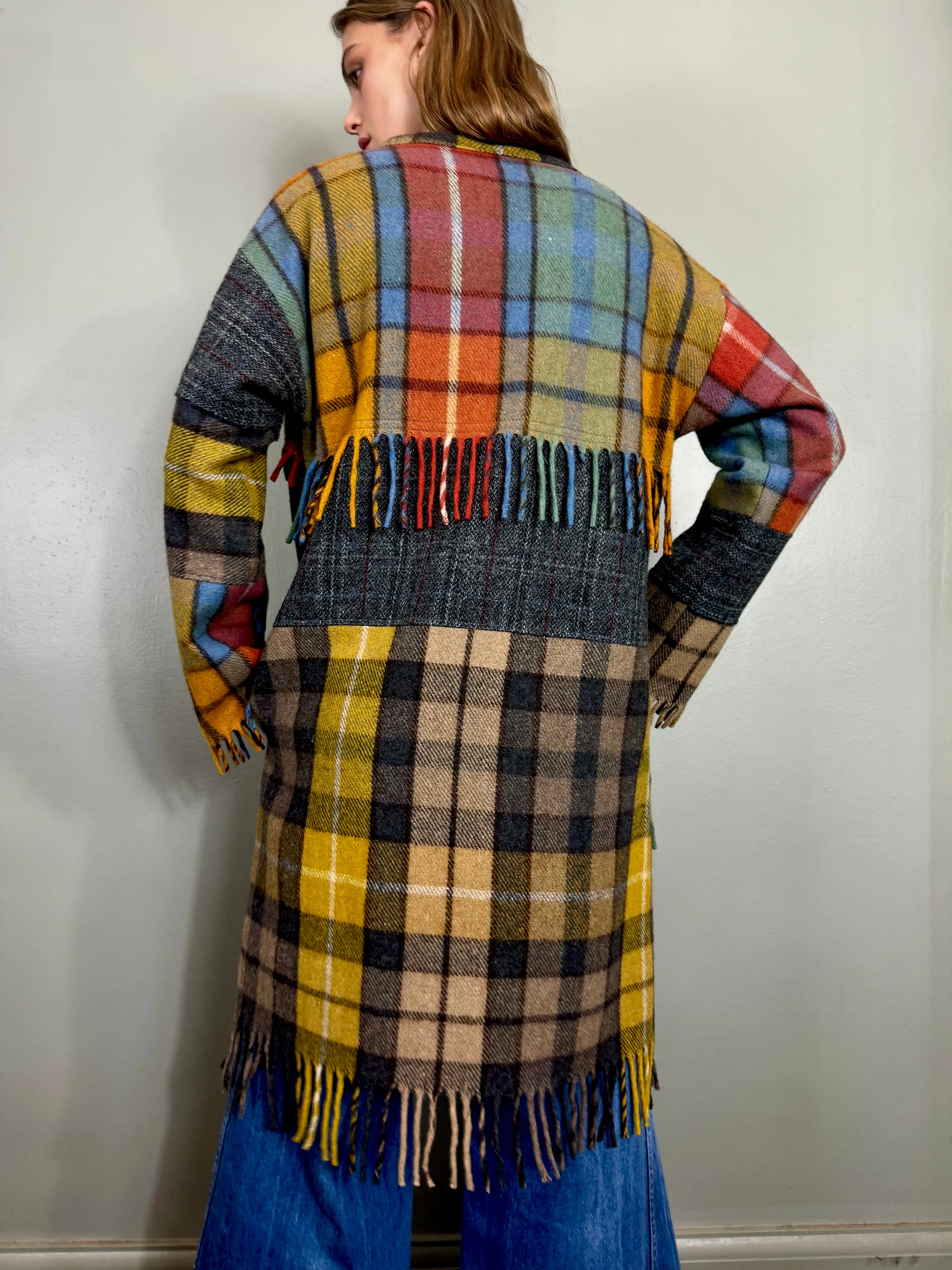 Mouji, vintage plaid coat