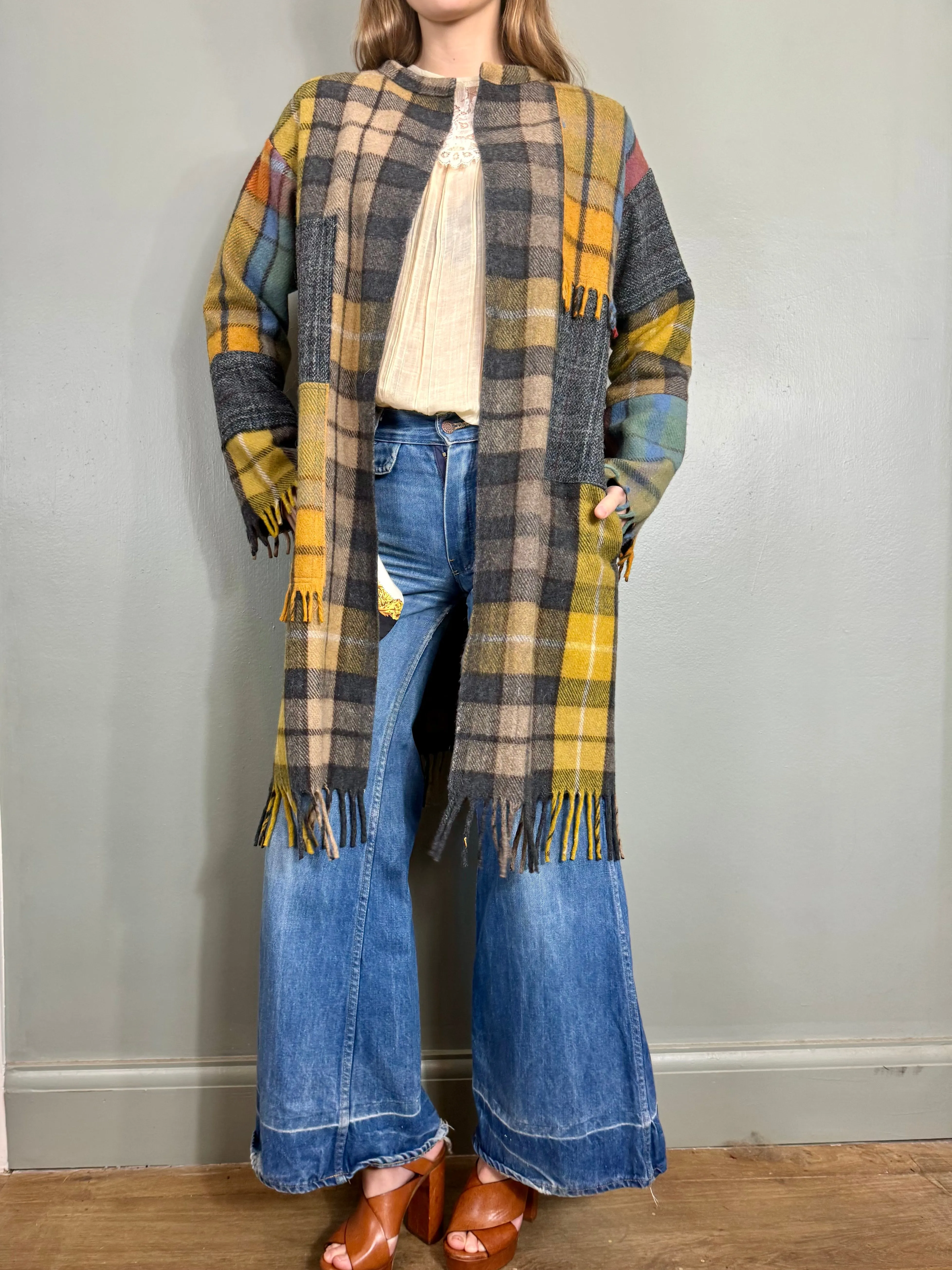 Mouji, vintage plaid coat