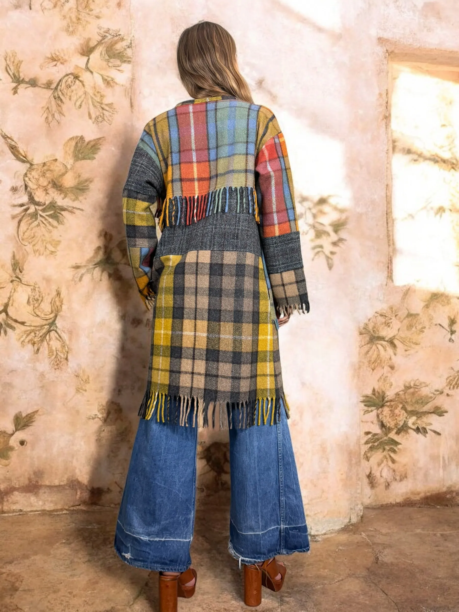 Mouji, vintage plaid coat