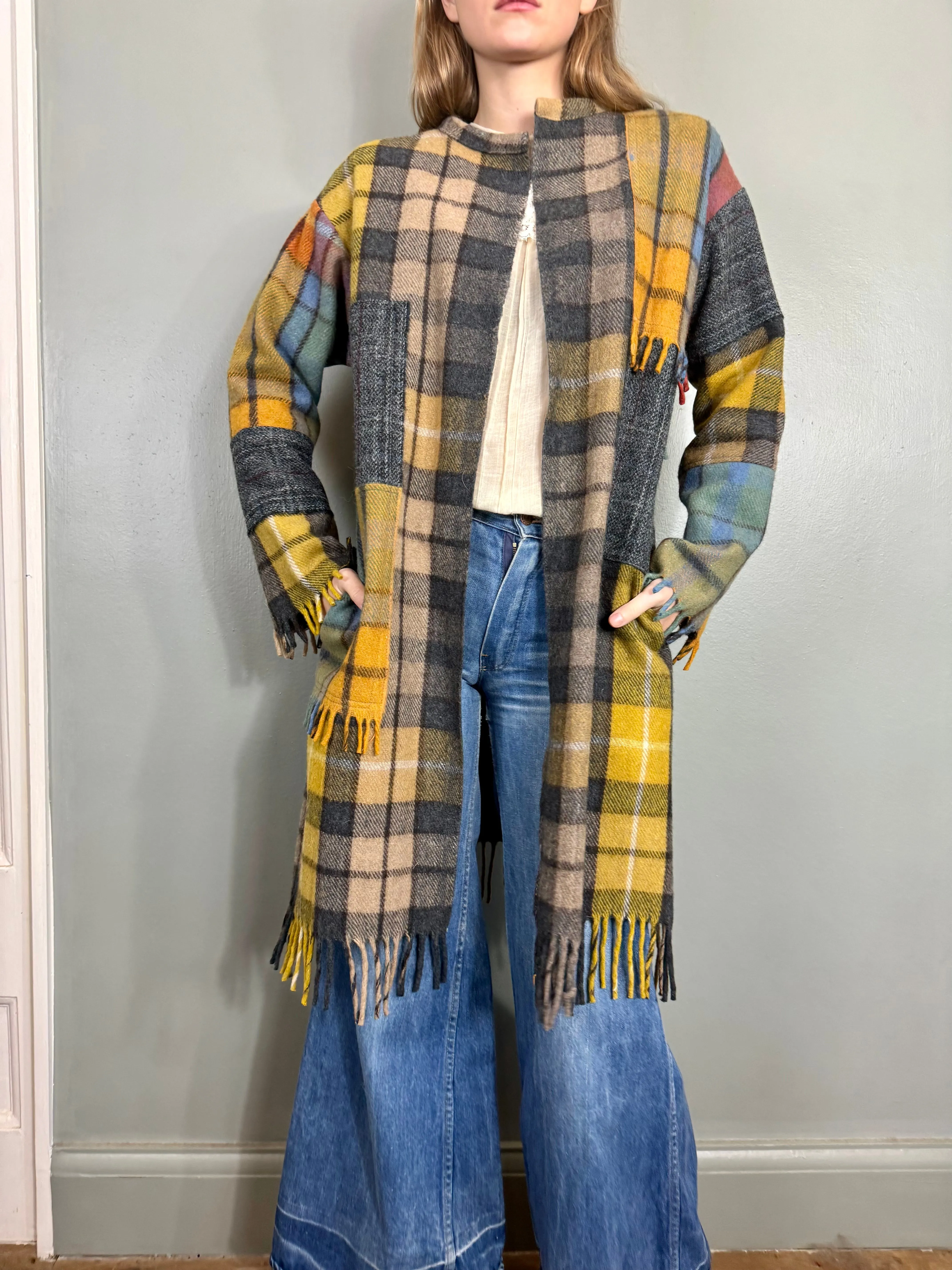 Mouji, vintage plaid coat