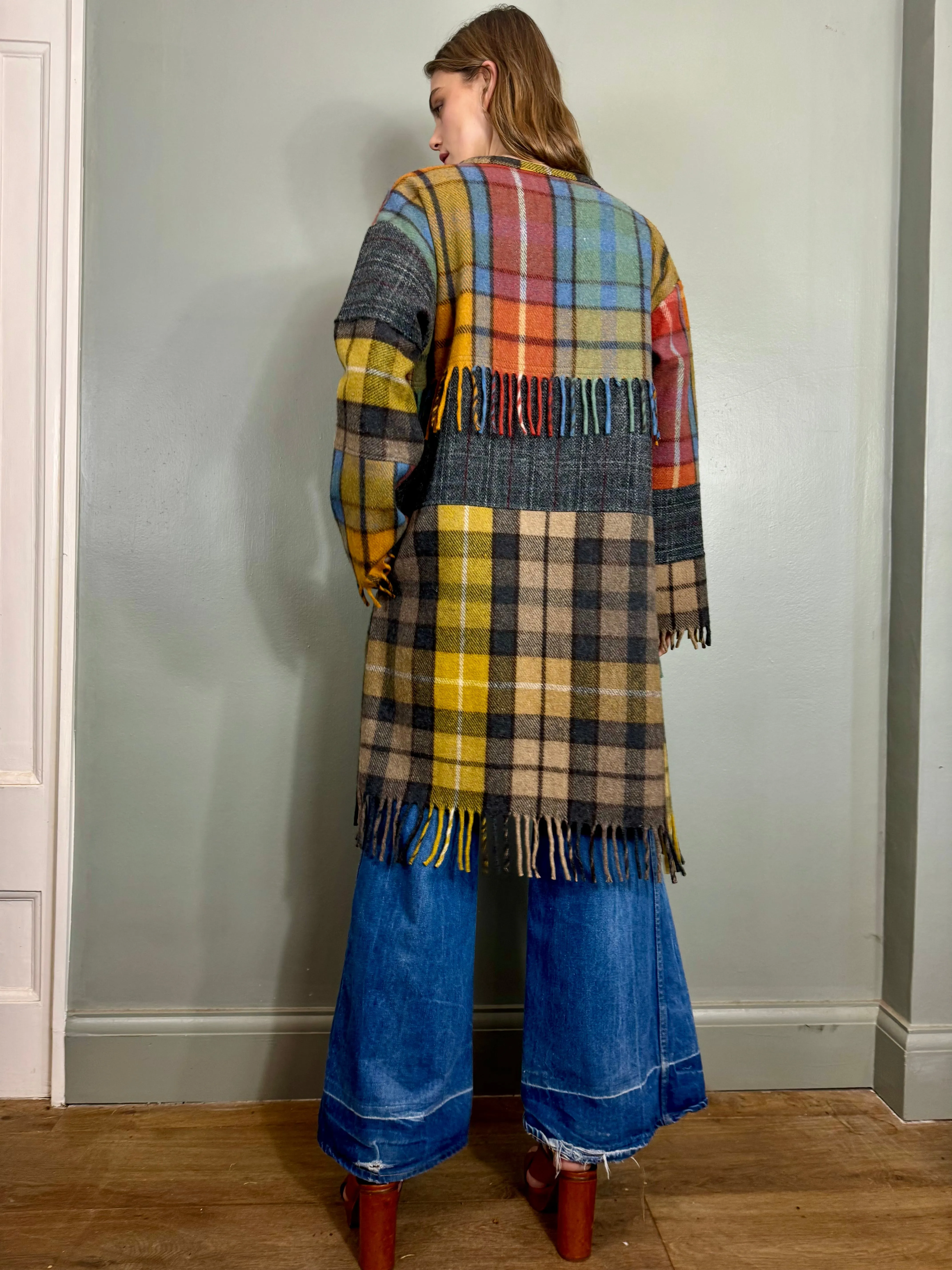Mouji, vintage plaid coat