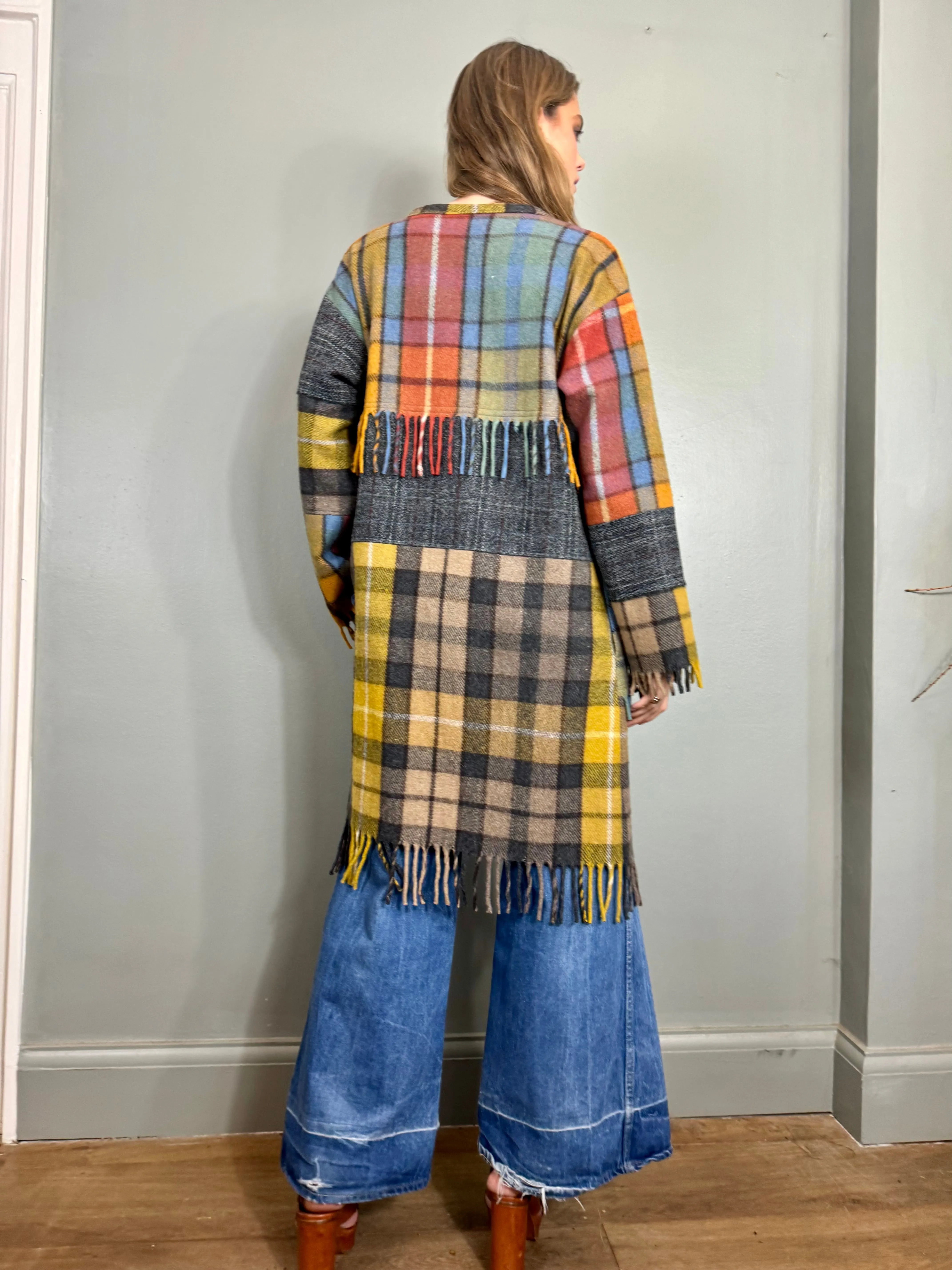 Mouji, vintage plaid coat