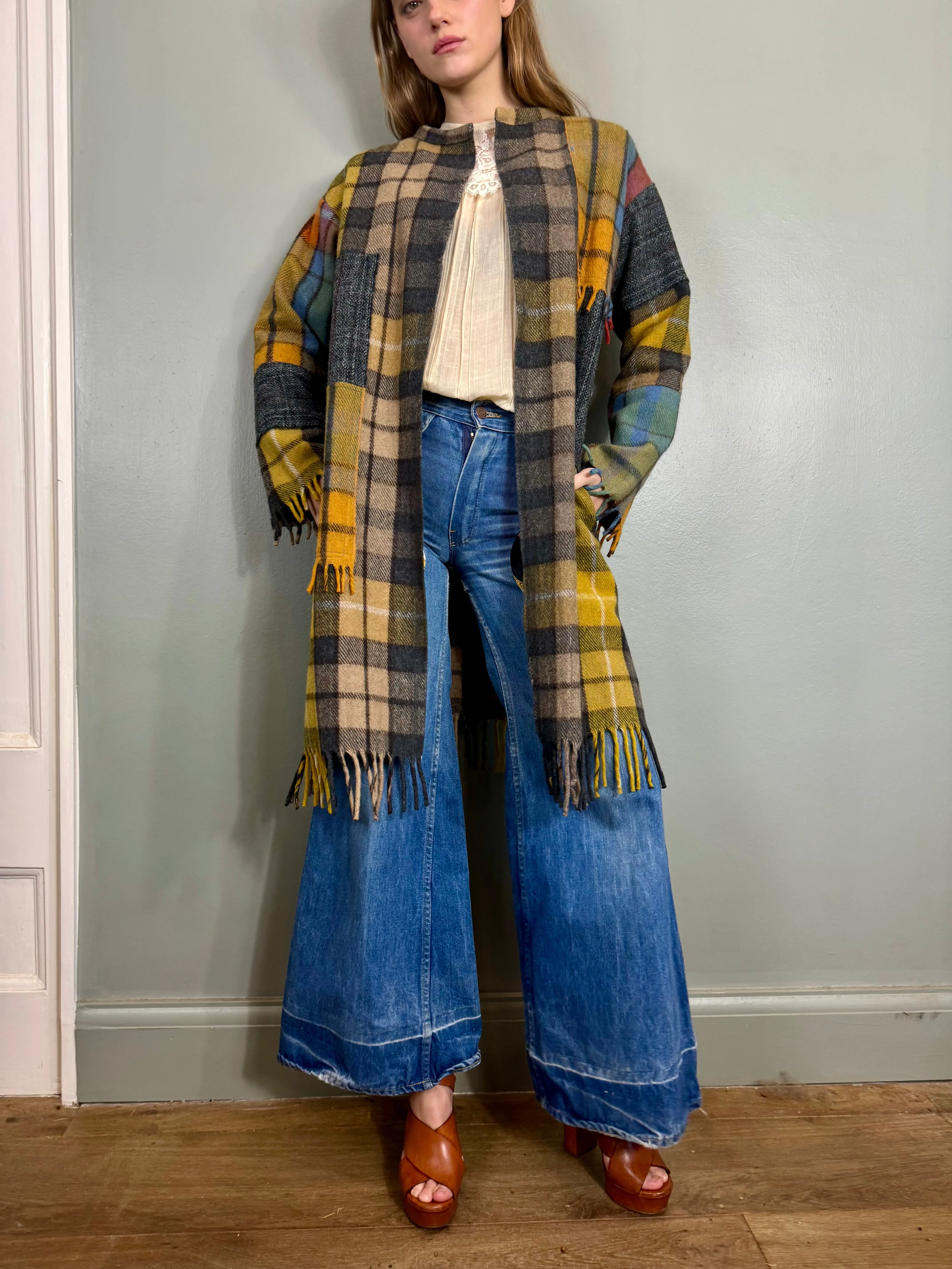 Mouji, vintage plaid coat