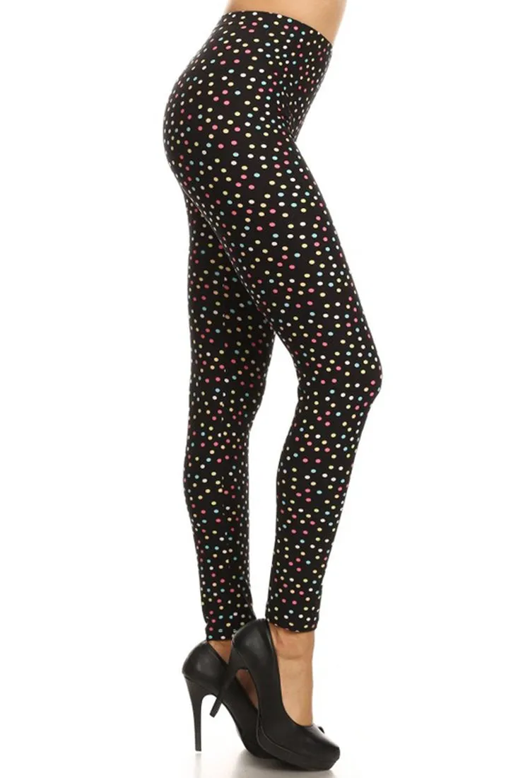 Multi Polka Dots Leggings