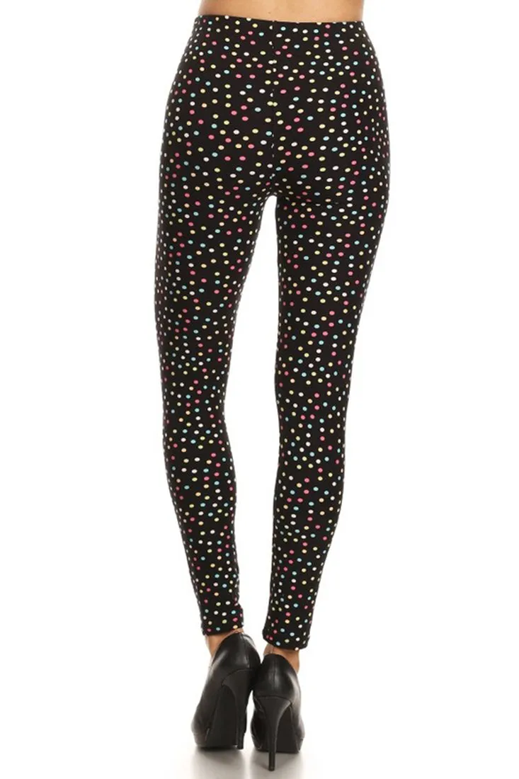 Multi Polka Dots Leggings