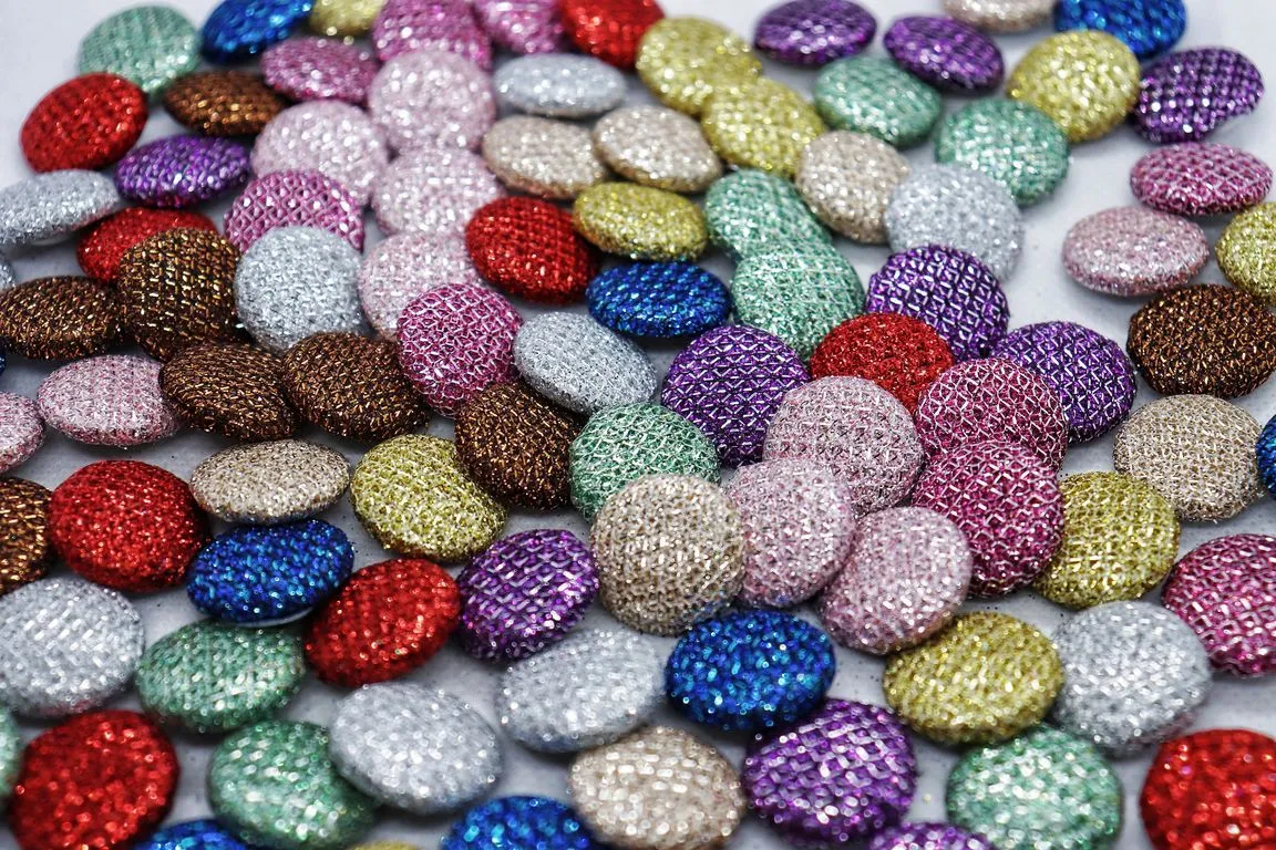 Multicolour Assorted Sugar Design Fancy Suit Button