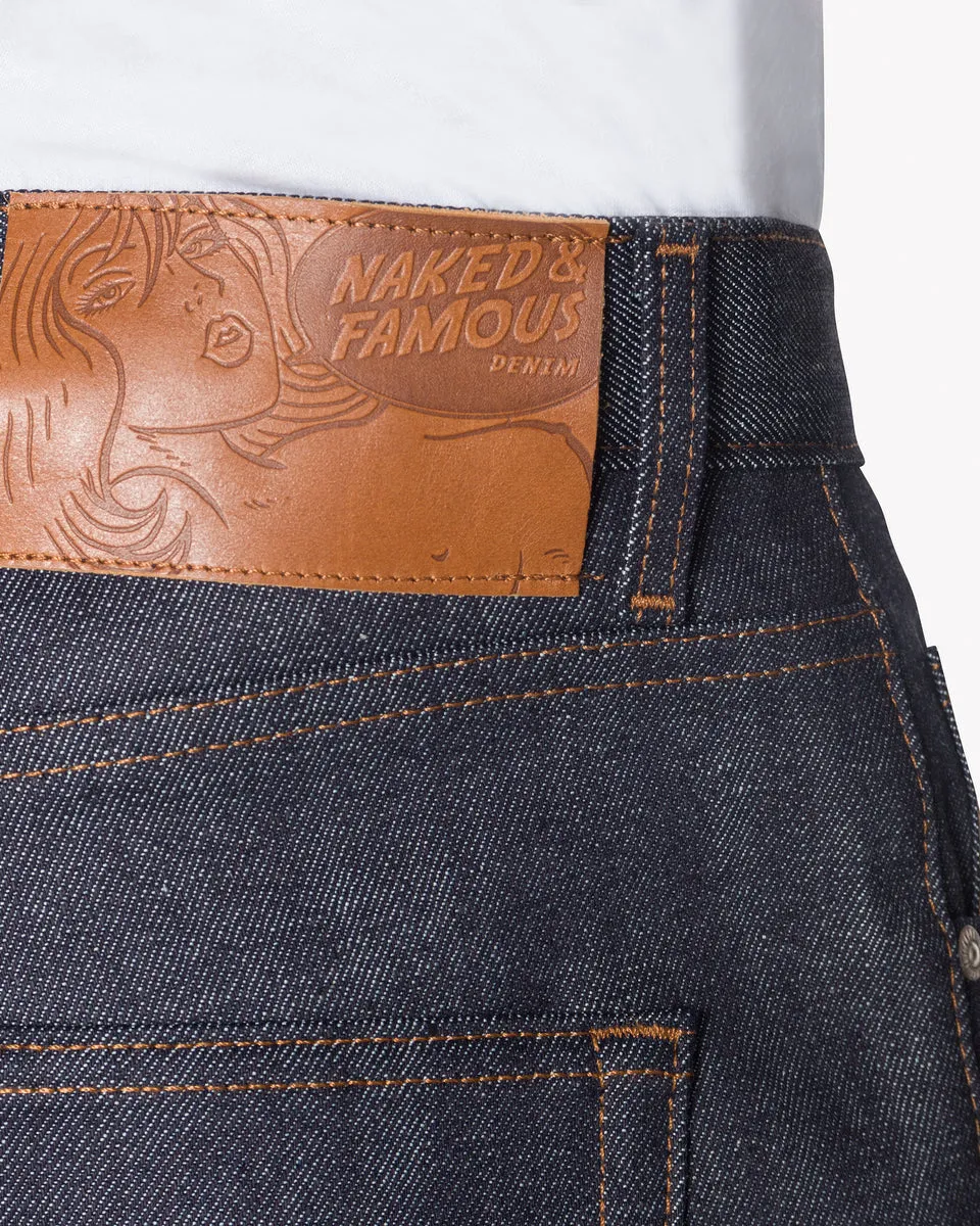 Naked & Famous Denim Easy Guy Relaxed Tapered Mens Jeans - Stretch Selvedge / Indigo